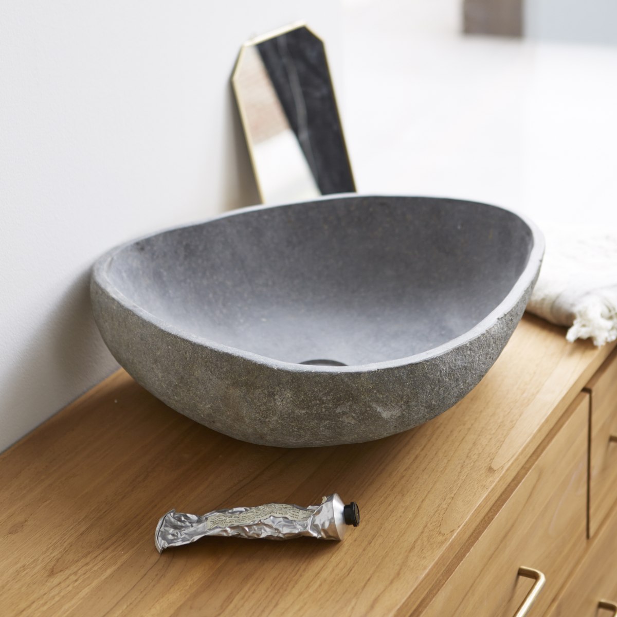 Nobu - Waschbecken aus Naturstein b. 50 cm
