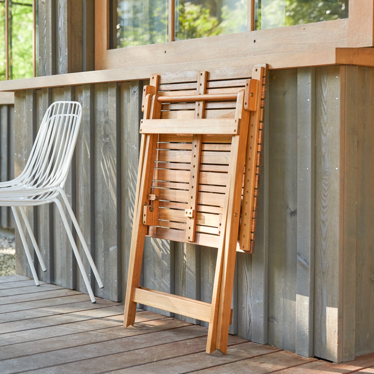 Bistro - Klappbarer Gartentisch aus massivem Akazienholz 2 Pers.