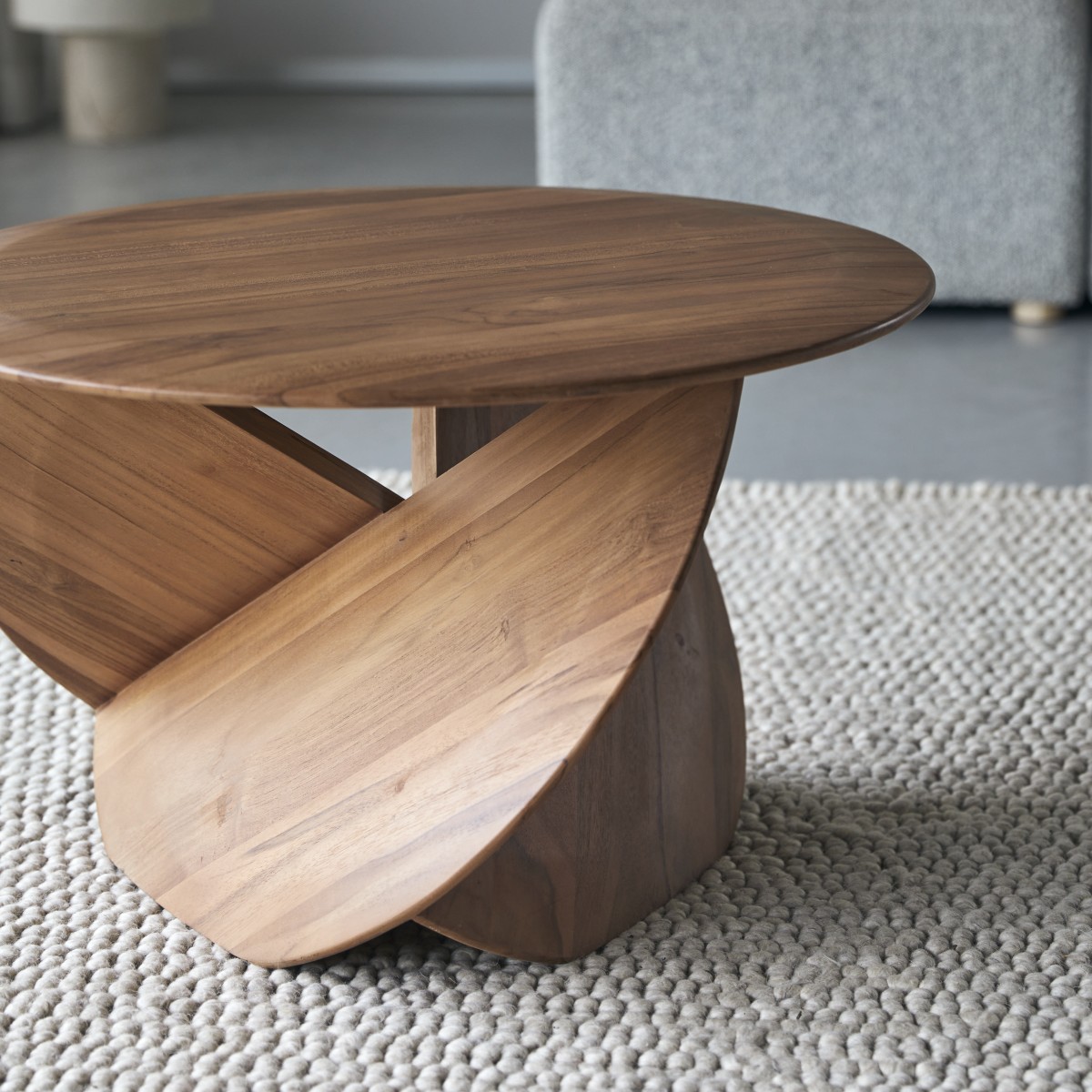 Gonzague - Tavolino in teak massello, modello piccolo