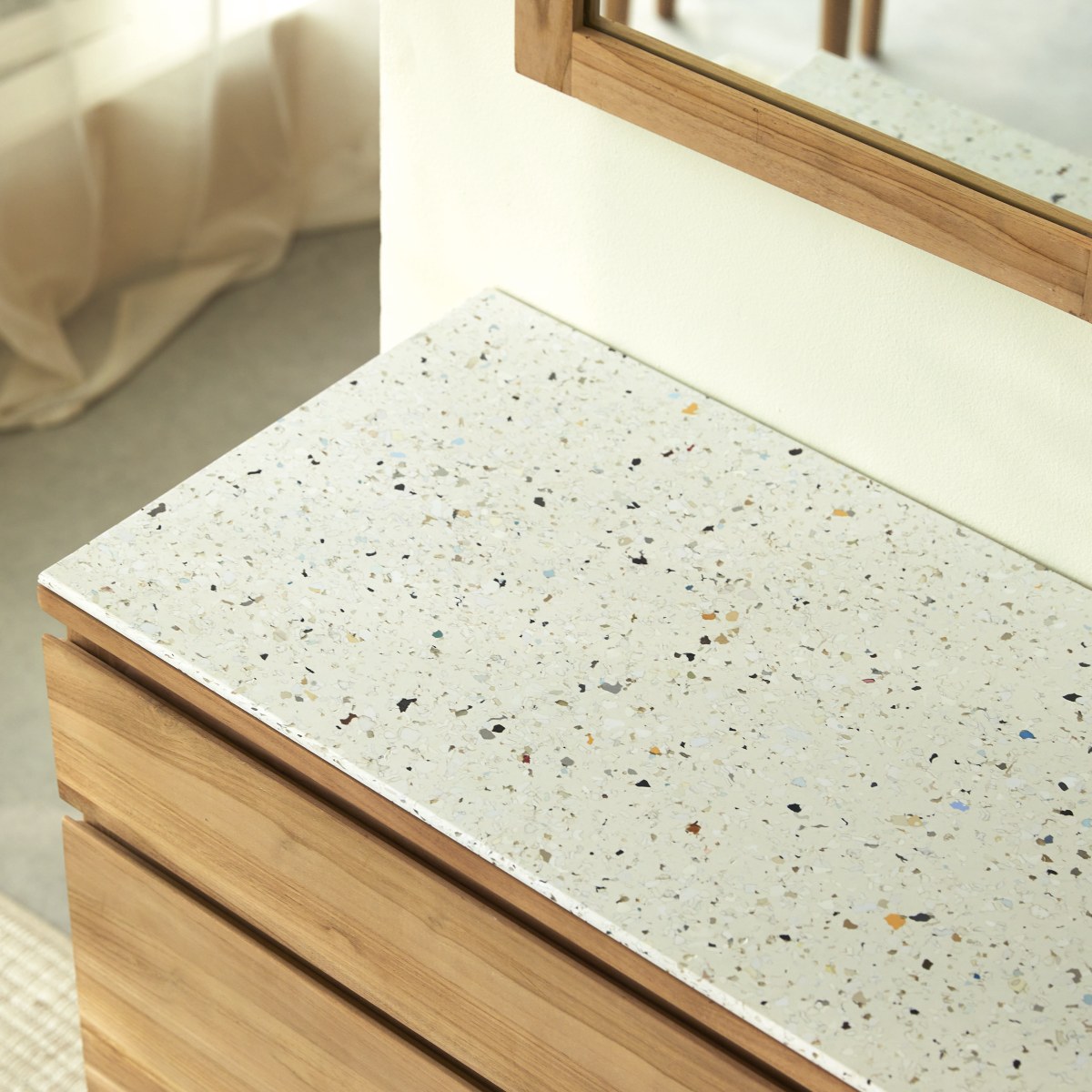 Jim - Gerecycled blad met terrazzolook 80 cm - Le Pavé & Tikamoon