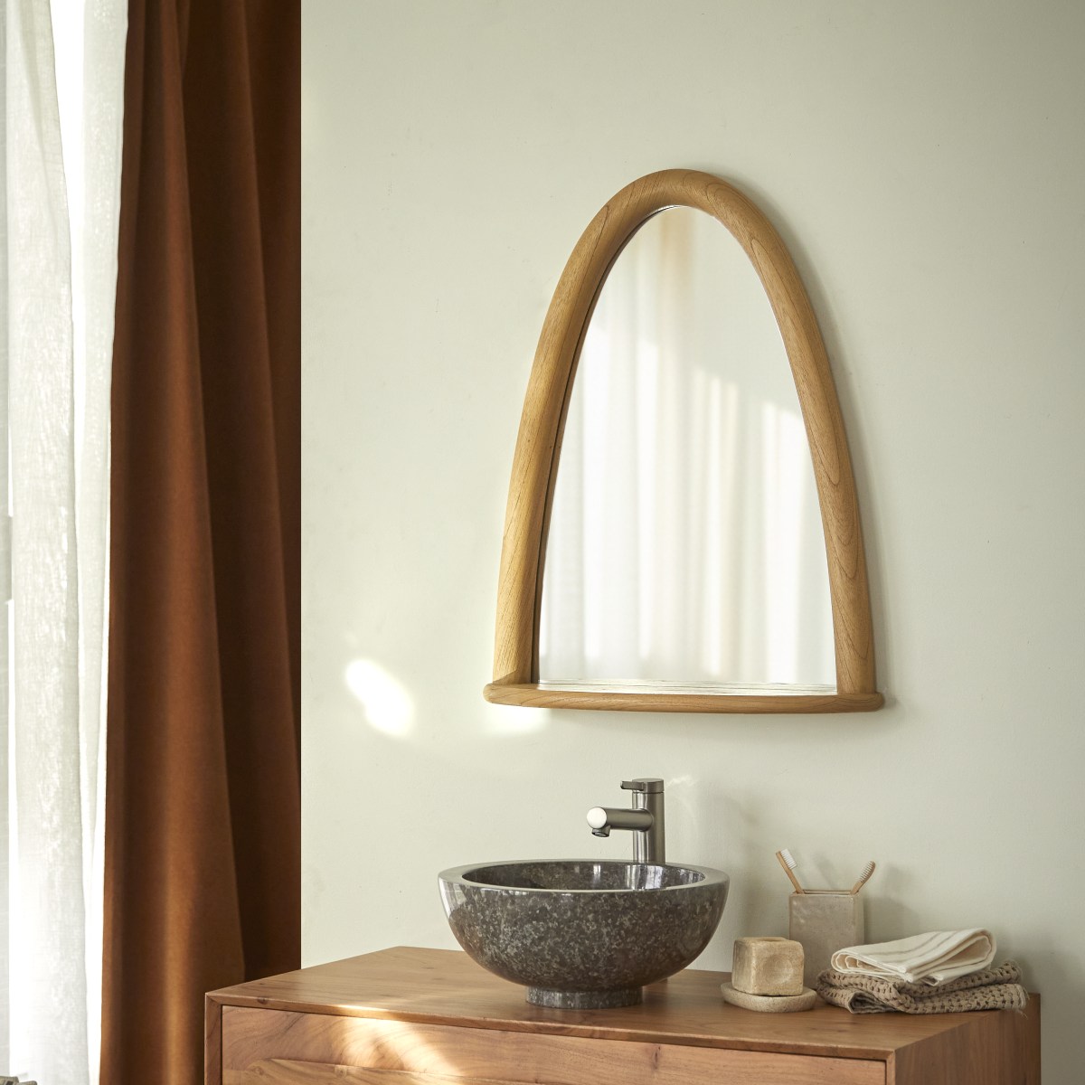 Lana - Mindi bathroom mirror 68x55 cm