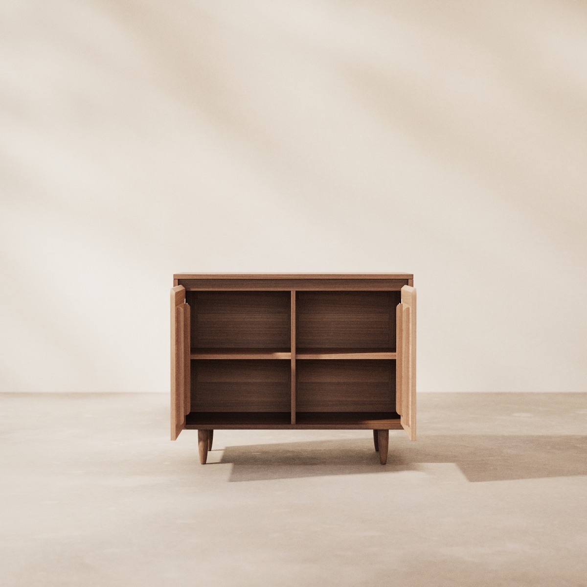 Livio - Sideboard aus massivem Hevea 100 cm