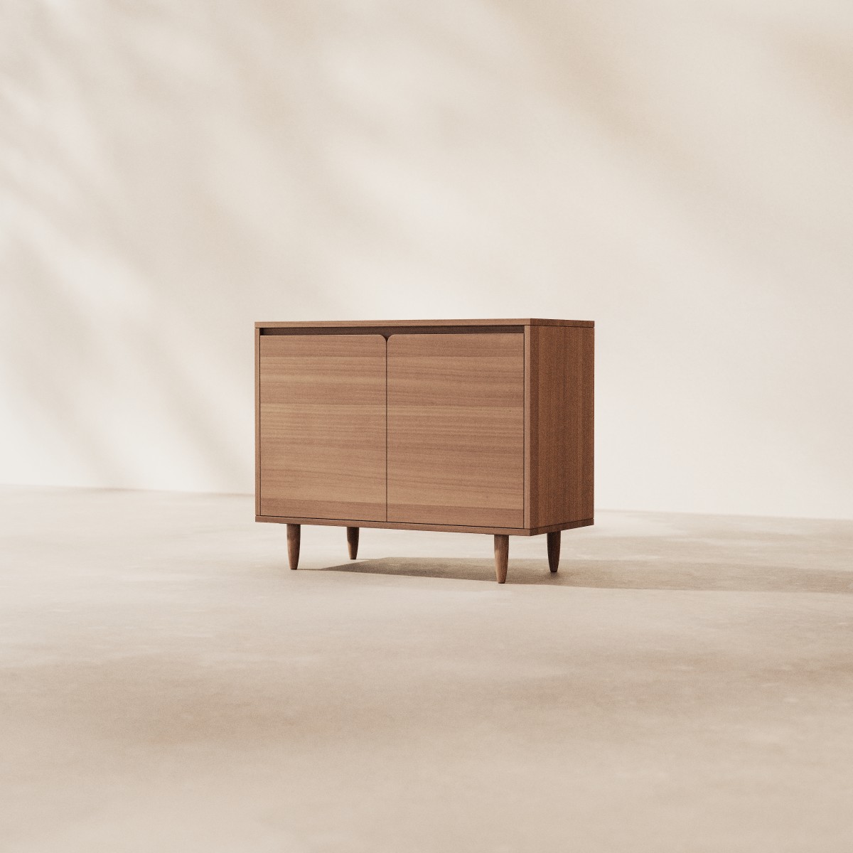 Livio - Sideboard aus massivem Hevea 100 cm