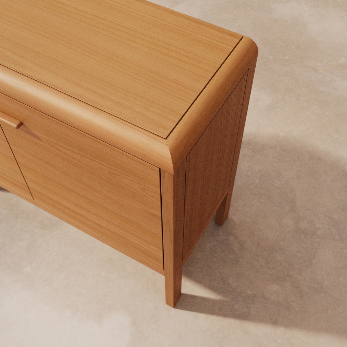 Livia - Sideboard aus massivem Mahagoni 100 cm