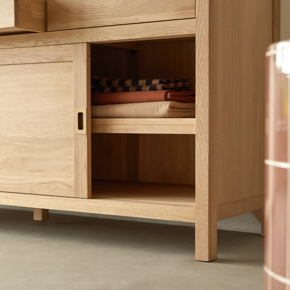 Heidi - Sideboard aus massivem Eichenholz 160 cm