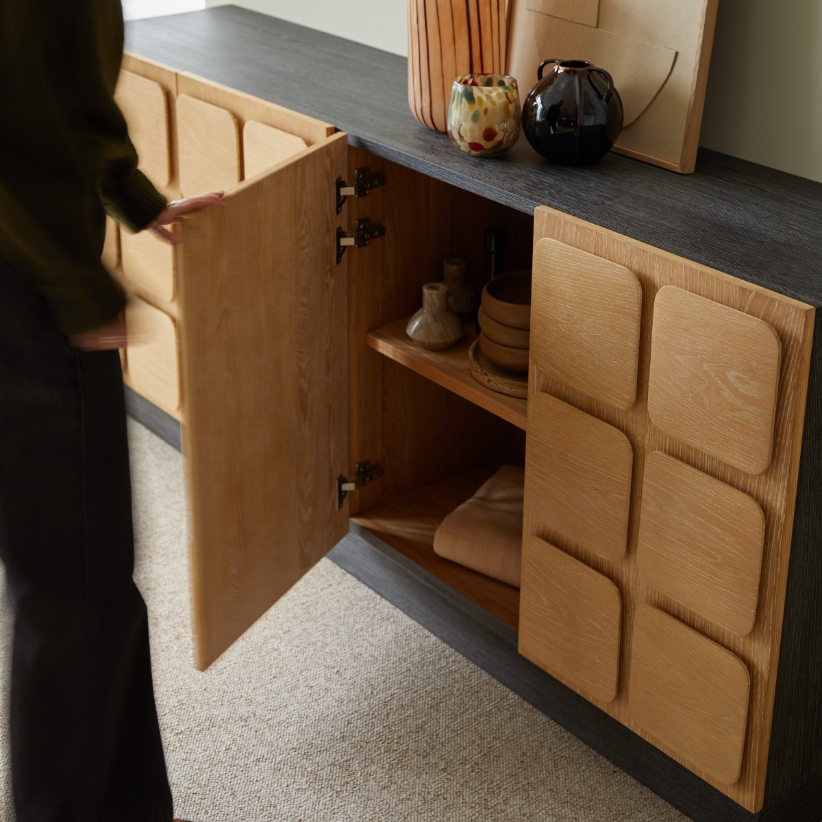 César - Madia in rovere, 200 cm