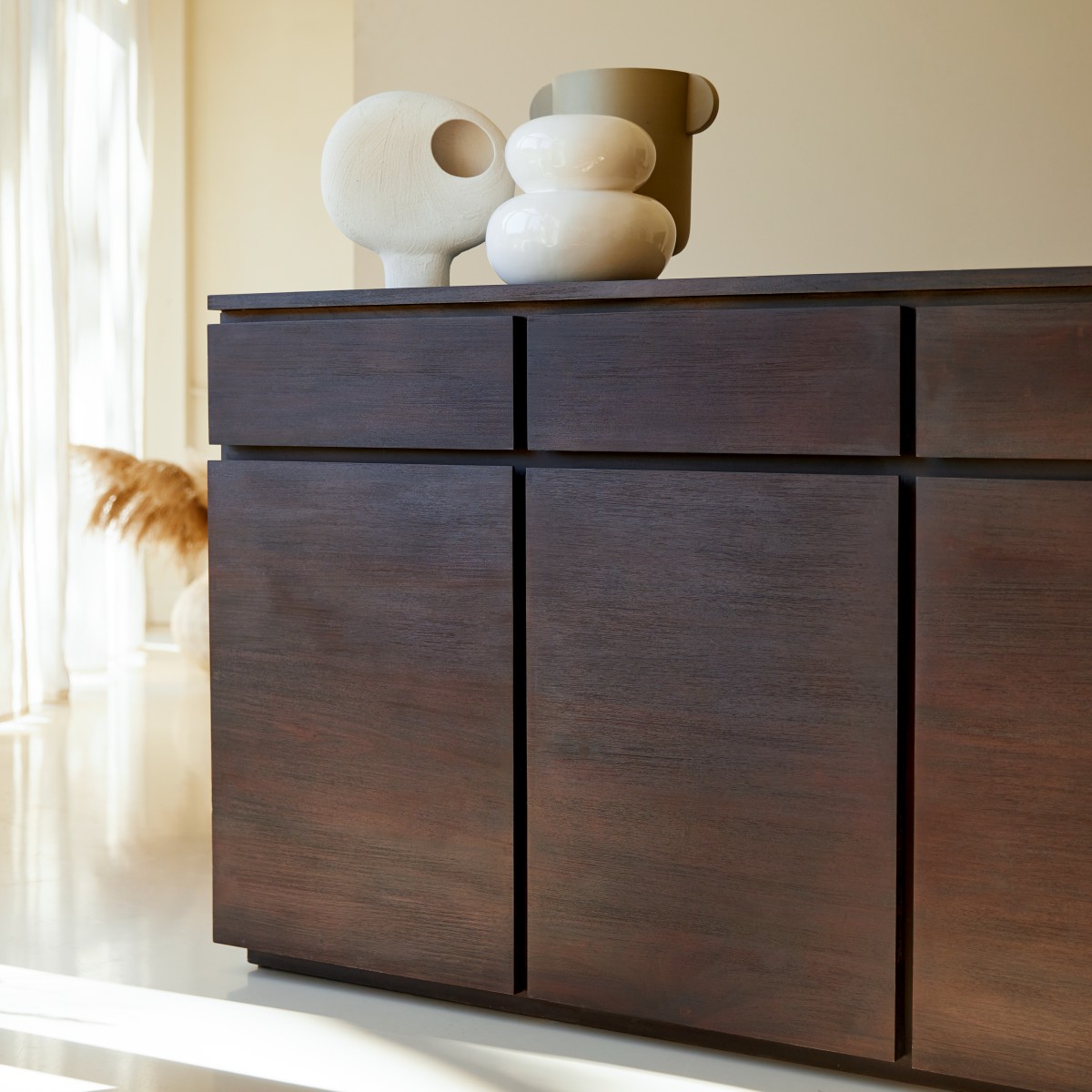 Eva - Buffet aus massivem Mahagoniholz 200 cm