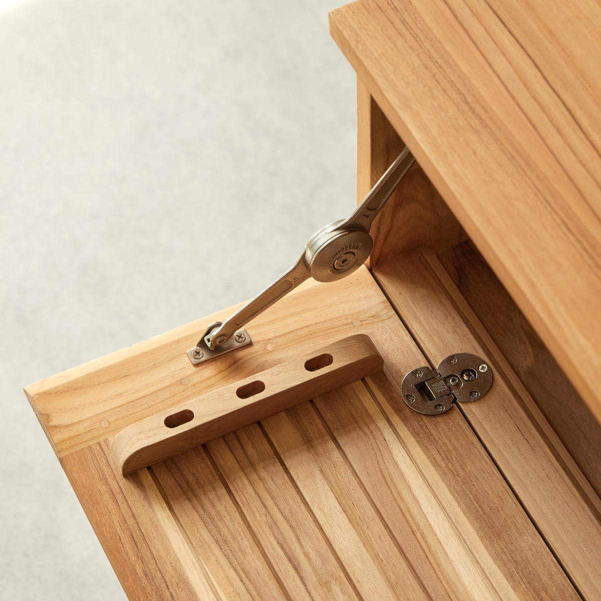 Basic - TV-Schränk aus massivem Teak 80 cm