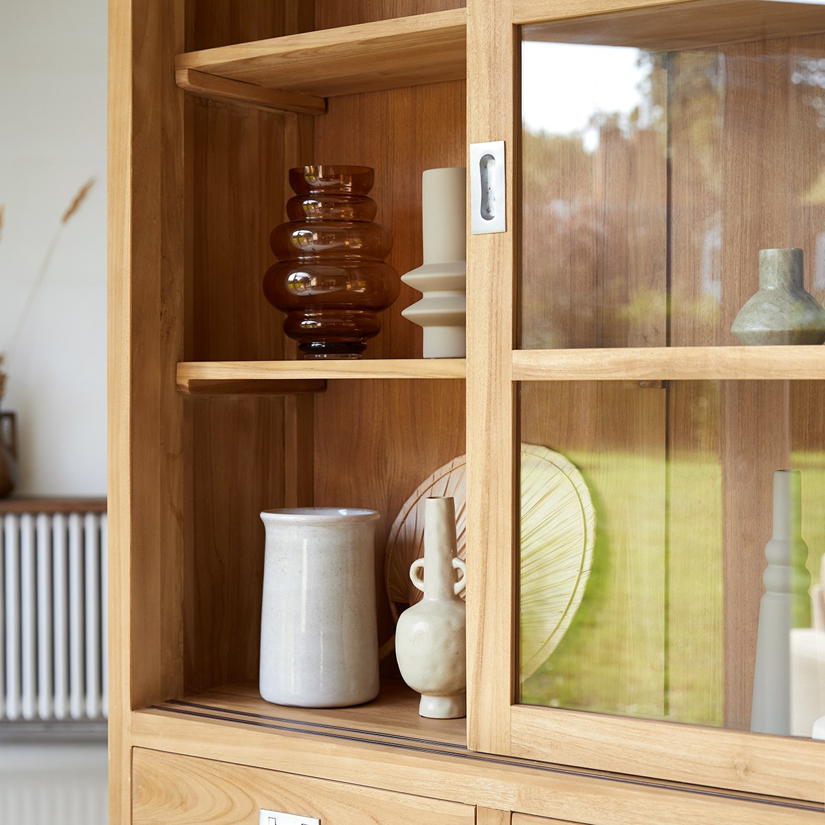 Heidi - Geschirrschrank aus massivem Teakholz 160 cm