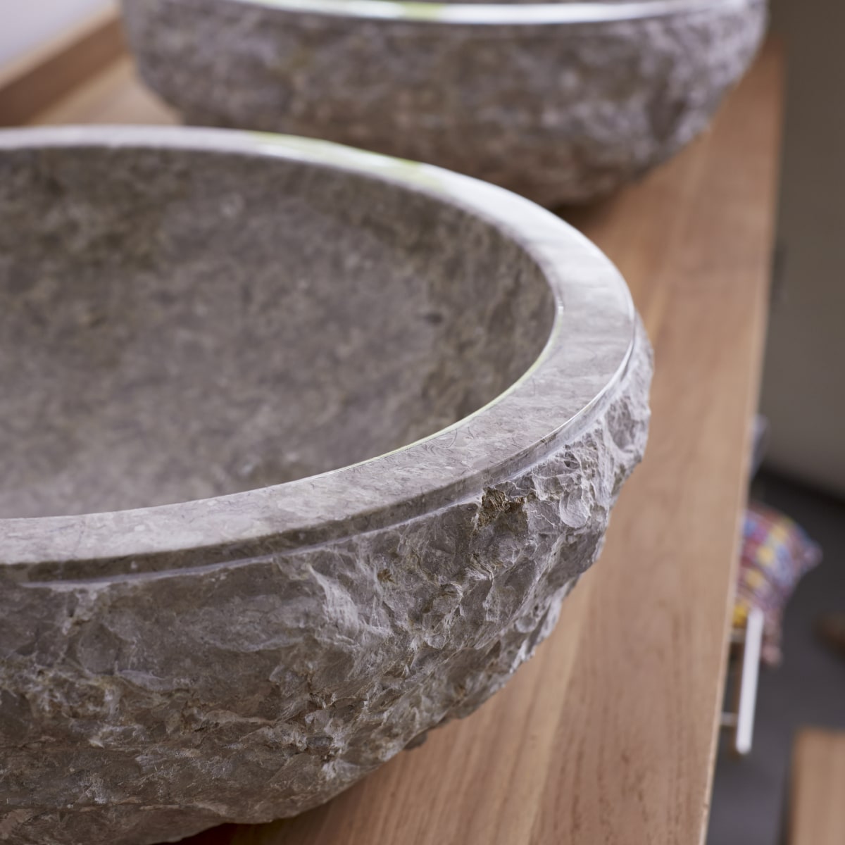 Scrula - Waschbecken aus Marmor grey ∅ 45 cm