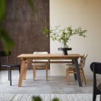 Sapristi - Rechthoekige tafel in gerecycled eiken voor 6 personen