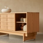 Miu - Aparador de roble de 135 cm