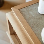 Achille - Konsole aus massivem Teakholz 100 cm