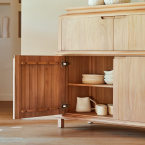 Achille - Sideboard in solid teak, 120 cm