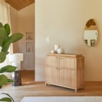 Achille - Sideboard in solid teak, 120 cm