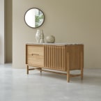 Isaure - Sideboard in solid teak and premium terrazzo - 140 cm