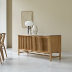 Isaure - Buffetkast van massief teakhout en premium terrazzo 160 cm