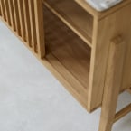 Isaure - Sideboard aus massivem Teakholz und Premium-Terrazzo 160 cm