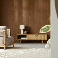 Jonàk - Meuble TV en teck massif 140 cm