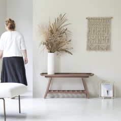 Pampa - Console basse en noyer massif