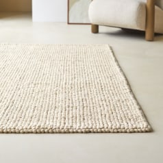 Arya - Woll- und Baumwollteppich 140×200 cm – Beige