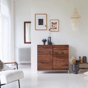 Nova - Credenza in legno di palissandro massello 100 cm
