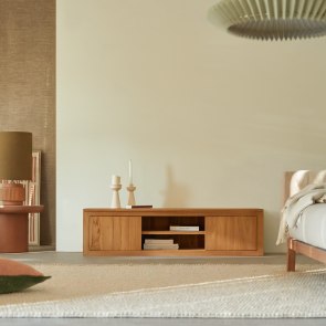 Basil - Massief teakhouten tv-meubel 140 cm