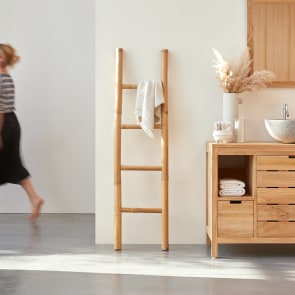 Balyss - Natural bamboo towel rail