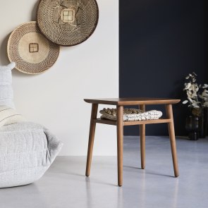 Vintage - Massief teakhouten banktafel