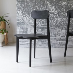 Jonàk - Solid teak black chair