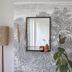 Lison - Espejo decorativo de entrada de metal 70x50 cm