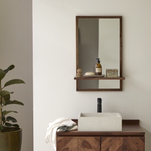 Galyno - Solid sheesham Mirror 75x45 cm