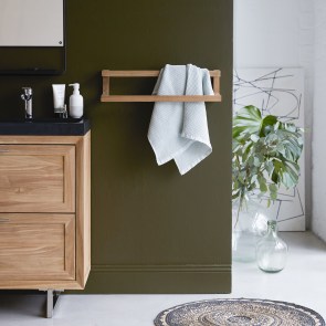Léo - Léo - Solid Teak Wall-mounted Towel Rail