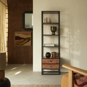 Agra - Solid Acacia and Metal Shelves