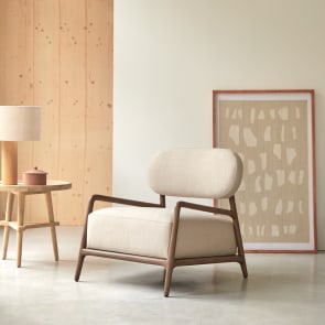Romane - Sillón de madera de mindi maciza