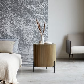 Lou - Bedside table in solid mindi 