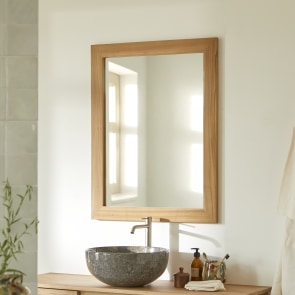 Tona - Miroir en teck 90x70 cm