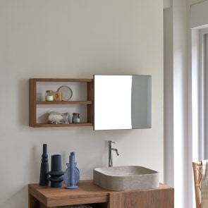 Typo - Armario de baño de nogal macizo