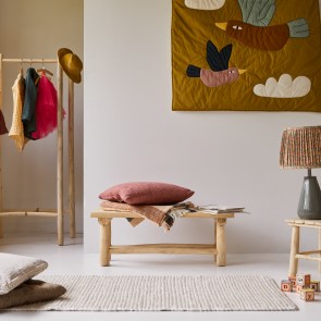 Kilim - Kids Decorative solid teak bench