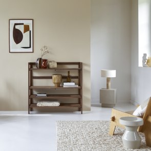 Esmée - Consolle alta in legno di noce