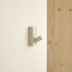 Sara - Perchero de pared de entrada de terrazzo, crema