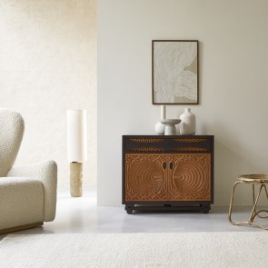 Frida - Buffet in legno di mogano massello 93 cm