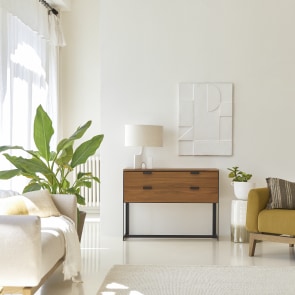 Urban - Solid acacia and metal console table