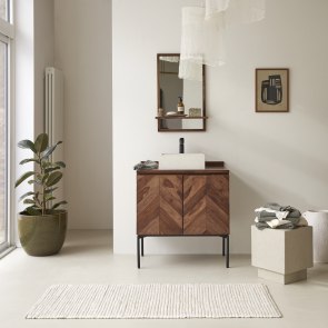Ismaël - Solid sheesham vanity unit 80 cm