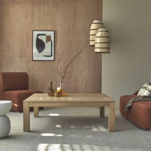 Eden - Tavolino quadrato in legno di quercia massello