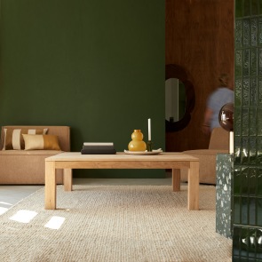 Eden - ﻿Solid Oak Coffee Table with one drawer