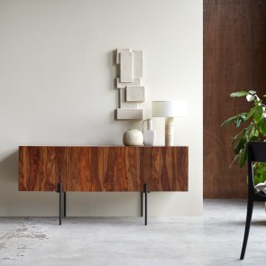 Honorine - Buffet haut en palissandre massif 165 cm