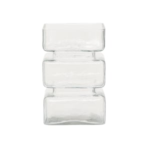 Pila - Vaas van gerecycled glas, transparant