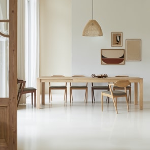 Eden - Massief eiken uitschuifbare tafel voor 6/10 personen
