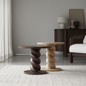 Liza - End tables in mindi wood